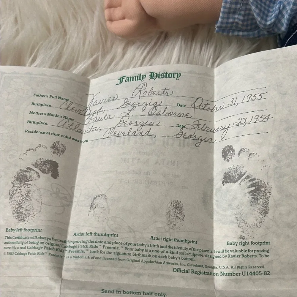 Vintage cabbage patch doll